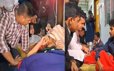 গাজীপুরে হামলায় আহতদের দেখতে গেলেন হাসনাত-সারজিস