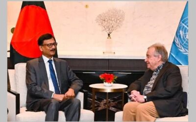 জাতিসংঘ মহাসচিবের সঙ্গে পররাষ্ট্র উপদেষ্টার বৈঠক