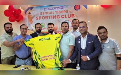 ফ্রান্সে বেঙ্গল টাইগার্স স্পোর্টিং ক্লাবের জার্সি উন্মোচন